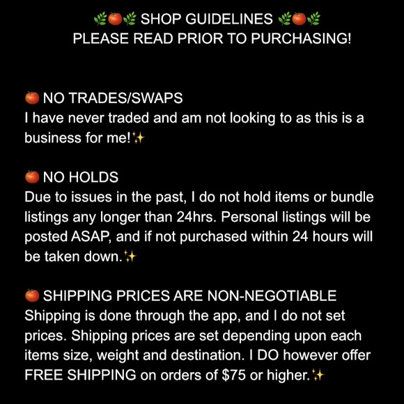 PLEASE READ PRIOR TO PURCHASE! 🍅✨ - Picture 2 of 4